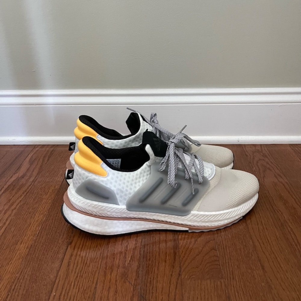 NWOB Adidas x PLR Boost "Silver Pebble" Men's Sneakers - Size 13 - Picture 8 of 13